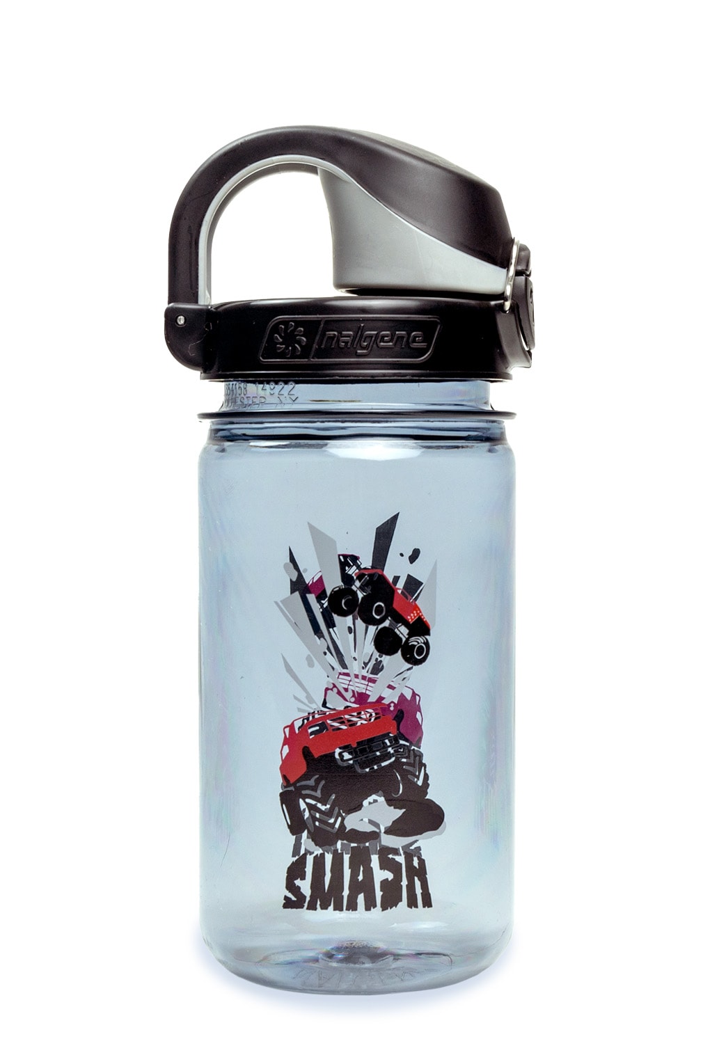 Nalgene product detail: 12oz On-The-Fly Kids Lock-Top Bottle with Graphics F8 — 12oz On-The-Fly Kids Lock-Top Bottle with Graphics