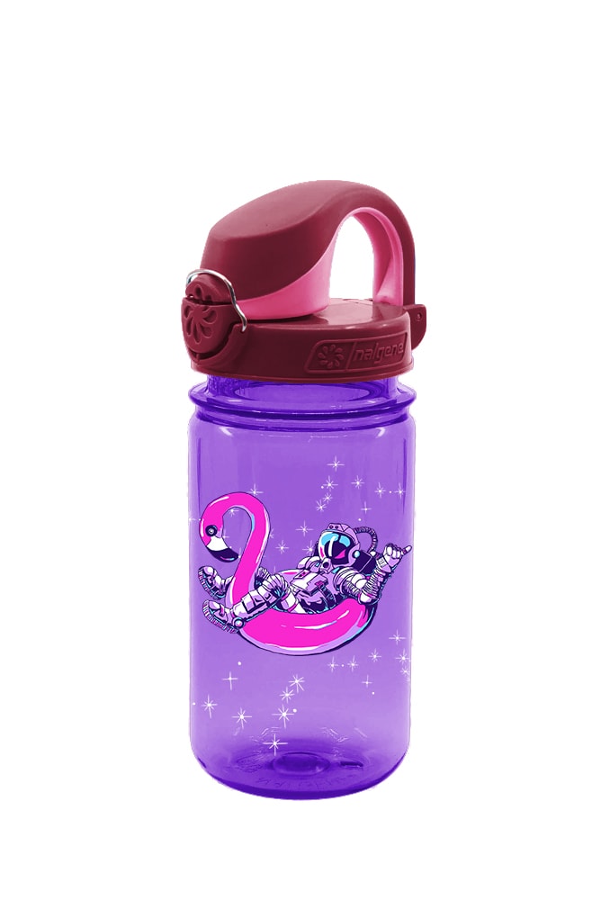 Nalgene product detail: 12oz On-The-Fly Kids Lock-Top Bottle with Graphics T3 — 12oz On-The-Fly Kids Lock-Top Bottle with Graphics