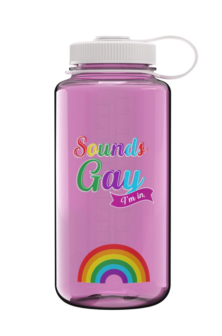 Nalgene product view: 32oz Wide Mouth Pride Bottle I8 — 32oz Wide Mouth Pride Bottle