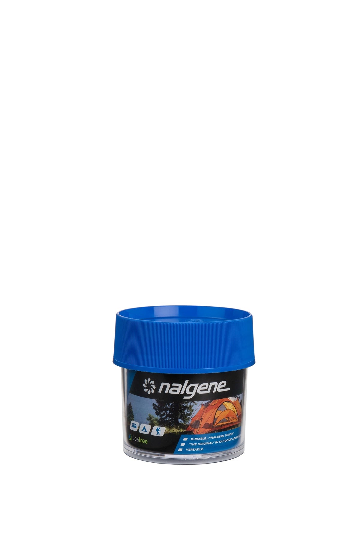 Nalgene product detail: 4oz Storage Jar – Blue Lid I8 — 4oz Storage Jar – Blue Lid