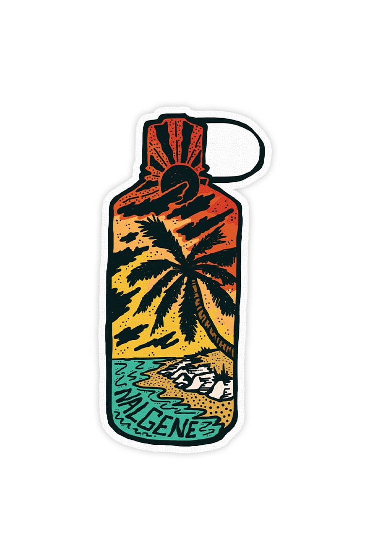 Nalgene product detail: Tropical Narrow Mouth Sticker X0 — Tropical Narrow Mouth Sticker