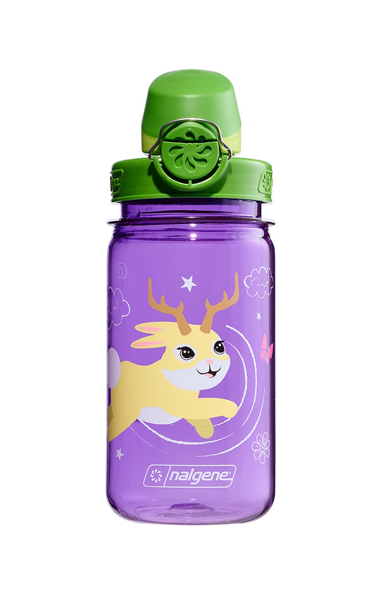 Nalgene product detail: 12oz On-The-Fly Kids Lock-Top Bottle with Graphics T3 — 12oz On-The-Fly Kids Lock-Top Bottle with Graphics