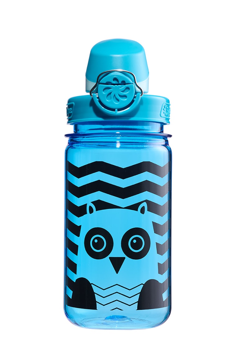 Nalgene product view: 12oz On-The-Fly Kids Lock-Top Bottle with Graphics T3 — 12oz On-The-Fly Kids Lock-Top Bottle with Graphics
