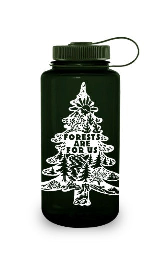 Nalgene product image: 32oz Wide Mouth “Public Lands: Forests Are for Us” Bottle M1 — 32oz Wide Mouth “Public Lands: Forests Are for Us” Bottle