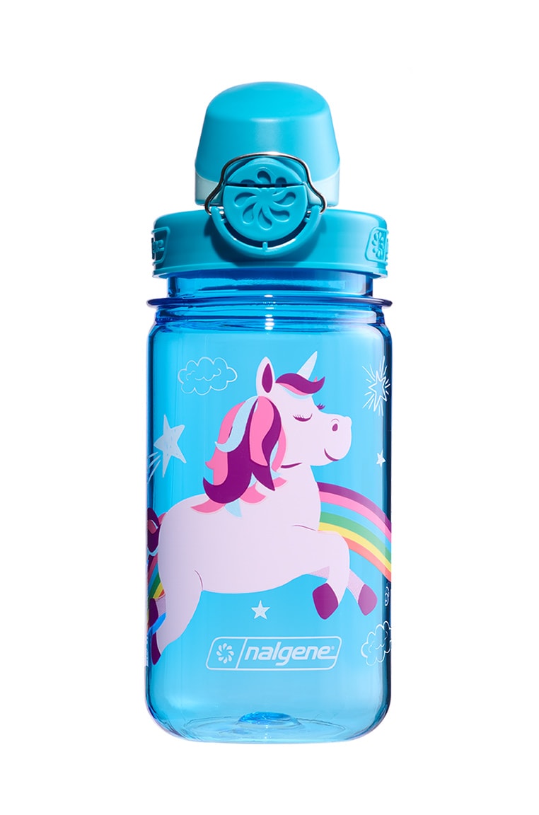 Nalgene product detail: 12oz On-The-Fly Kids Lock-Top Bottle with Graphics T3 — 12oz On-The-Fly Kids Lock-Top Bottle with Graphics